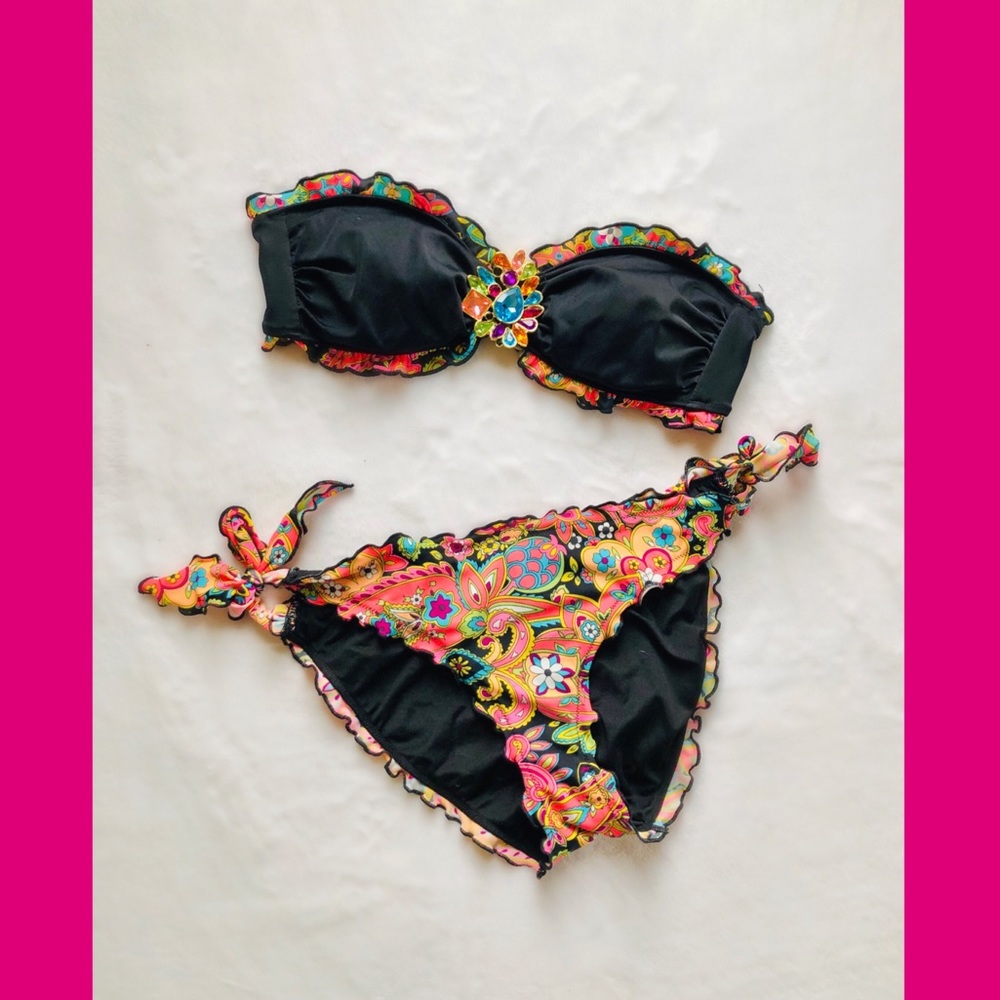Ruffle colorful Victoria secret baiting suit